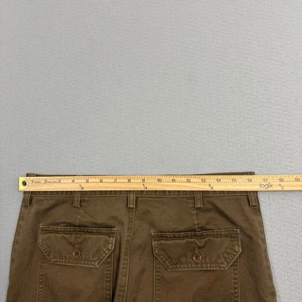 Vintage Banana Republic Pants Mens 32x32 Brown Chino Military Baker Army 2001